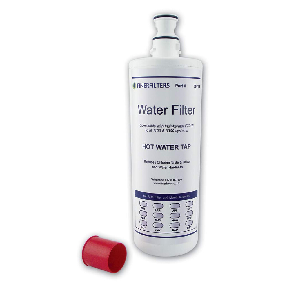 Finerfilters Ff-40 Water Filter Cartridge Compatible With Insinkerator F-701R And F-201R Hard Water Filter To Fit Neo Tank Systems With A1 Or A3 Head 5051226595806