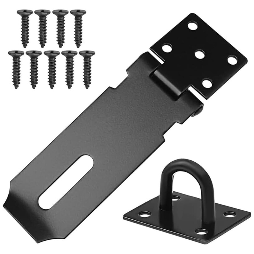 1 Piece Heavy-Duty Shed Lock Buckle, Door Padlock Hasp, Stainless Steel Padlock Hasp 5051226558658
