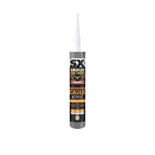 SX Siroflex Decorators Caulk White, 300ml, Seal & Fill Gaps and Cracks