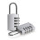 Combination Padlocks, 4 Digit Security Padlock, [2 Pack] Combination Lock for School Gym Suitcase Luggage 1