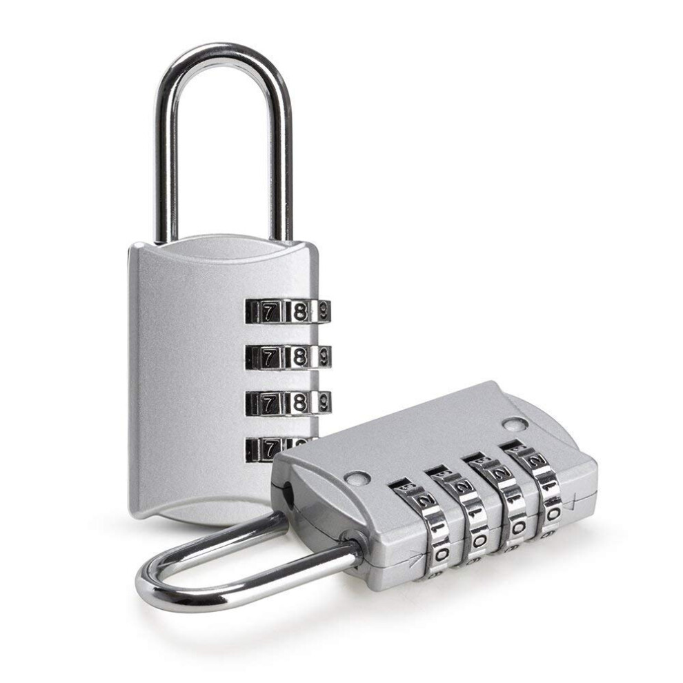 Combination Padlocks, 4 Digit Security Padlock, [2 Pack] Combination Lock For School Gym Suitcase Luggage 5051226587108