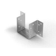 BPC Fixings Galvanised Mini Timber to Timber Joist Hanger 10-Piece Set, 50 mm Width, Silver