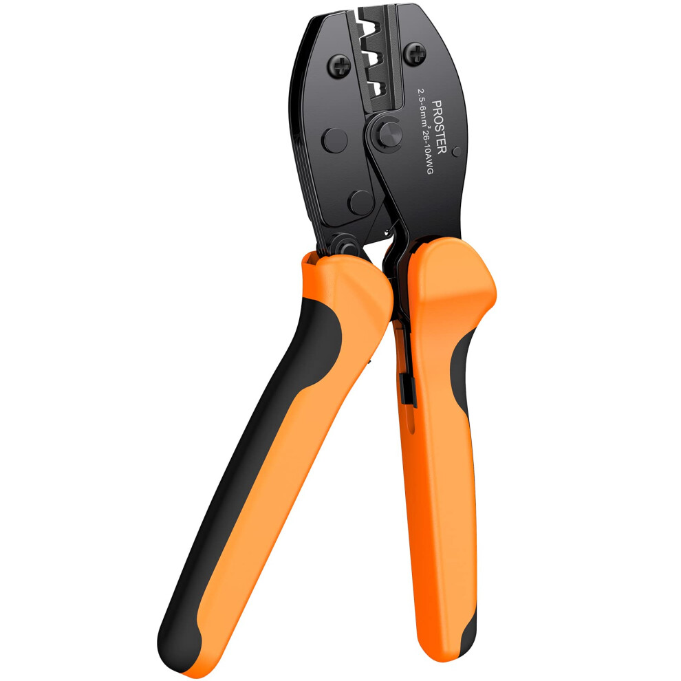 Proster Solar Crimper Pv Crimping Tool 26-10 Awg Ratcheting Connector For 2.5-6.0 Mmâ² Solar Panel Pv Cable Ratcheting Wire Terminal Crimping Tool 5051226622687
