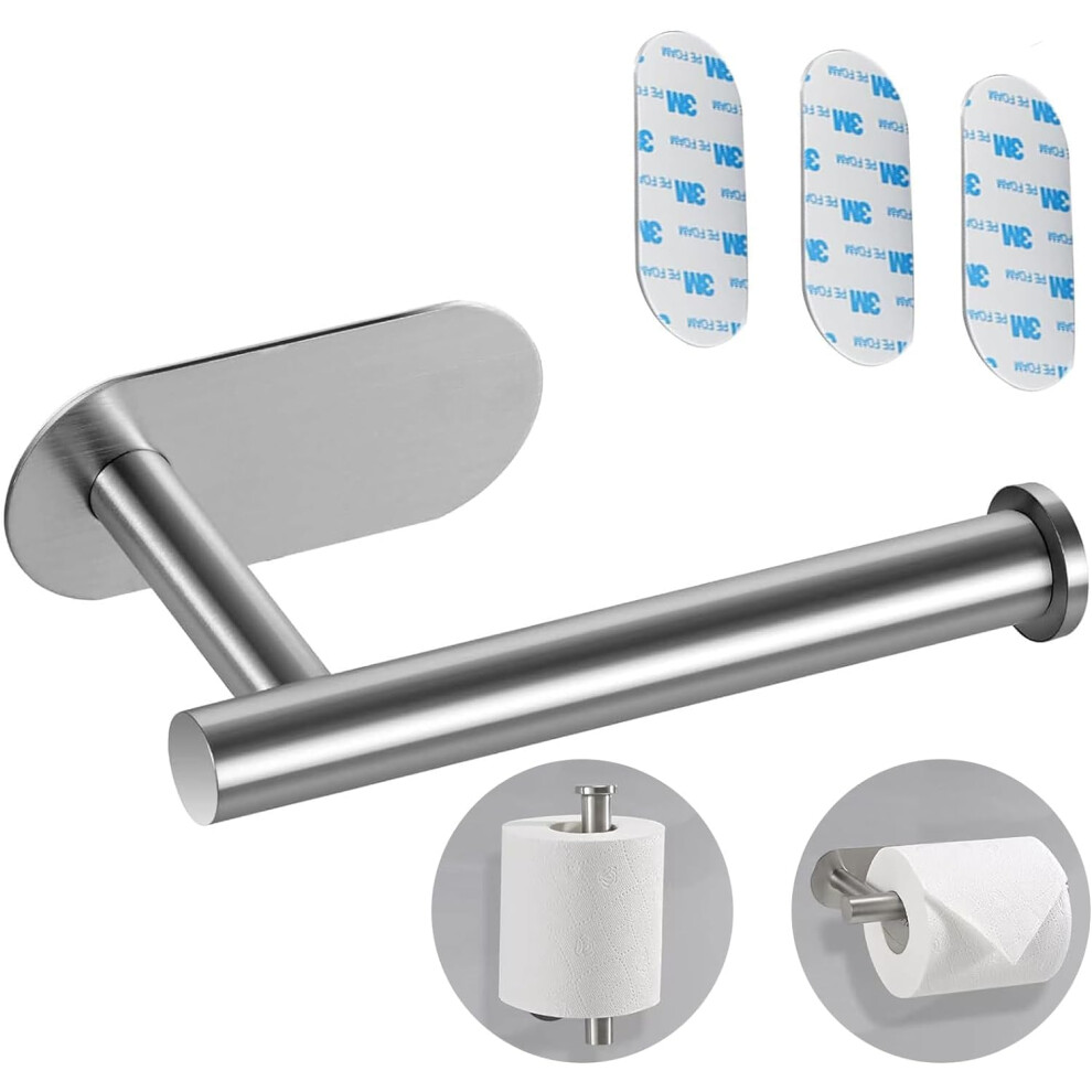 Toilet Roll Holder Self Adhesive,Stainless Steel Toilet Paper Holder,Toilet Roll Holder Wall Mounted,Toilet-Roll Holder For Bathroom & Kitchen 5051226571589