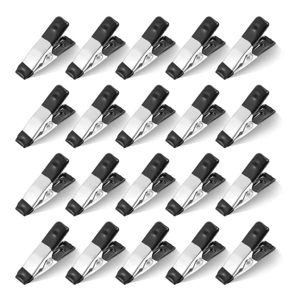 20 Pcs Spring Clamps, Market Stall Clips, Metal Clips Heavy Duty, Small Clamps, Suitable For Spring Clips For Tarpaulin, Camping, Woodworking 5051226636486