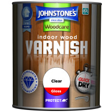Johnstone's Woodcare Indoor Wood Varnish - Clear 750ml