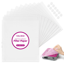 HALMAI 200 Sheets Nail Dust Collector Filter Paper, Disposable Nail Dust Filters for Most Nail Dust Collector Machine