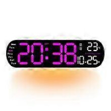 (Pink) Nartionwant Digital Wall Clock, Nartio Want 2025 Upgraded Digital Wall Clock
