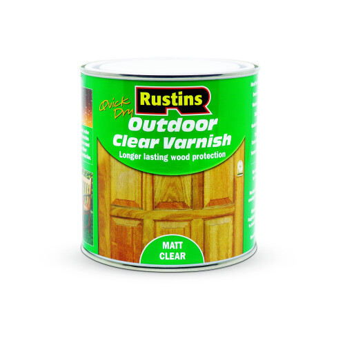 Rustins Rustins Quick Dry Outdoor Clear Varnish 1L Matt