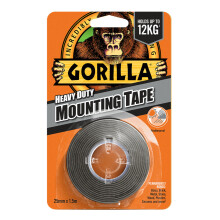 Gorilla Heavy Duty Mounting Tape Black 1.5m