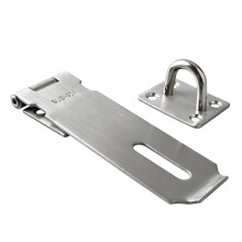 Sayayo SUS304 Stainless Steel Padlock Hasp Door Lock Shed Lock, 5-Inch Heavy Duty Hasp and Staple Door Clasp Gate Latch