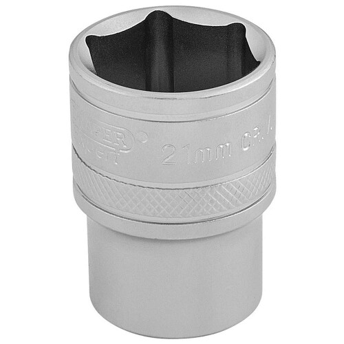 Draper Draper 16612 1/2" Square Drive 6 Point Socket, 21mm Size