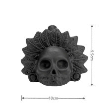 (Black feathers) Generic Aztec Death Whistle Screaming Aztec Death Whistle Authentic - Loudest Whistle At Decibels Scary Whistle Of Death
