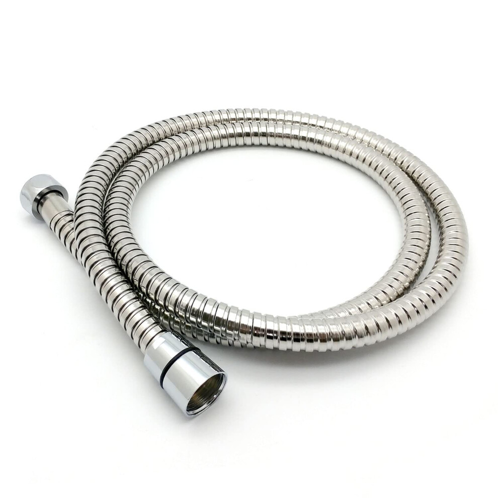 Xcel Home 1.2M Shower Hose | Replacement Leakproof Flexible Stainless Steel Anti-Kink With Solid Connector 5051226585869