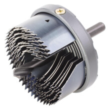 wolfcraft Standard Hole Saw Set 7 Pcs. With Metal Body I 2164000 I Saw with 7 quick-change blades, Ø 25-62 mm, cutting depth 23 mm