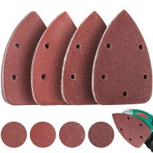 40PCS Sanding Pads, Mouse Sander Pads 10x60/80/120/240 Grits, 5 Holes Multi Tool Sanding Pads, for Black and Decker Detail Hand Sander Pads