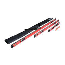 Hilka Tools 63990004 4 PCE Level Set-Torpedo, 24", 48", 72", Red & Black
