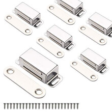 Mousike Cabinet Magnets Magnetic Door Catch Stainless Steel Door Magnet for Kitchen Bathroom Cupboard Wardrobe Closet Closures Cabinet Door Drawer La