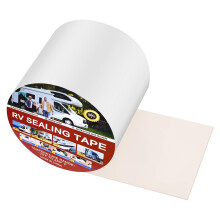 ASSRECT Caravan Roof Repair Tape, 10cm x 5m White RV Repair Tape, Waterproof Butyl UV Resistant Sealant for RV Roof Repair, Window, Boat Sealing