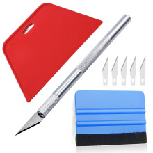 Professional Wallcovering Tool Kit, Smoother, Car Vinyl Wrap Tool Kit, Squeegee, for Wallpaper Application, Vinyl Wrap, Contact Paper Projects