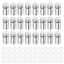 24 Pcs Standoff Fixings, Sign Standoff Screws Wall Mount Advertisement Fixings Bolts,Used for Billboards,Picture Frames,Glass Posters and Other Signs