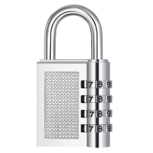 ZHEGE Combination Padlock for Locker, 4 Digit Combination Lock for Gym, School, Employee Lockers, Weatherproof Outdoor Padlocks with Code for Fence