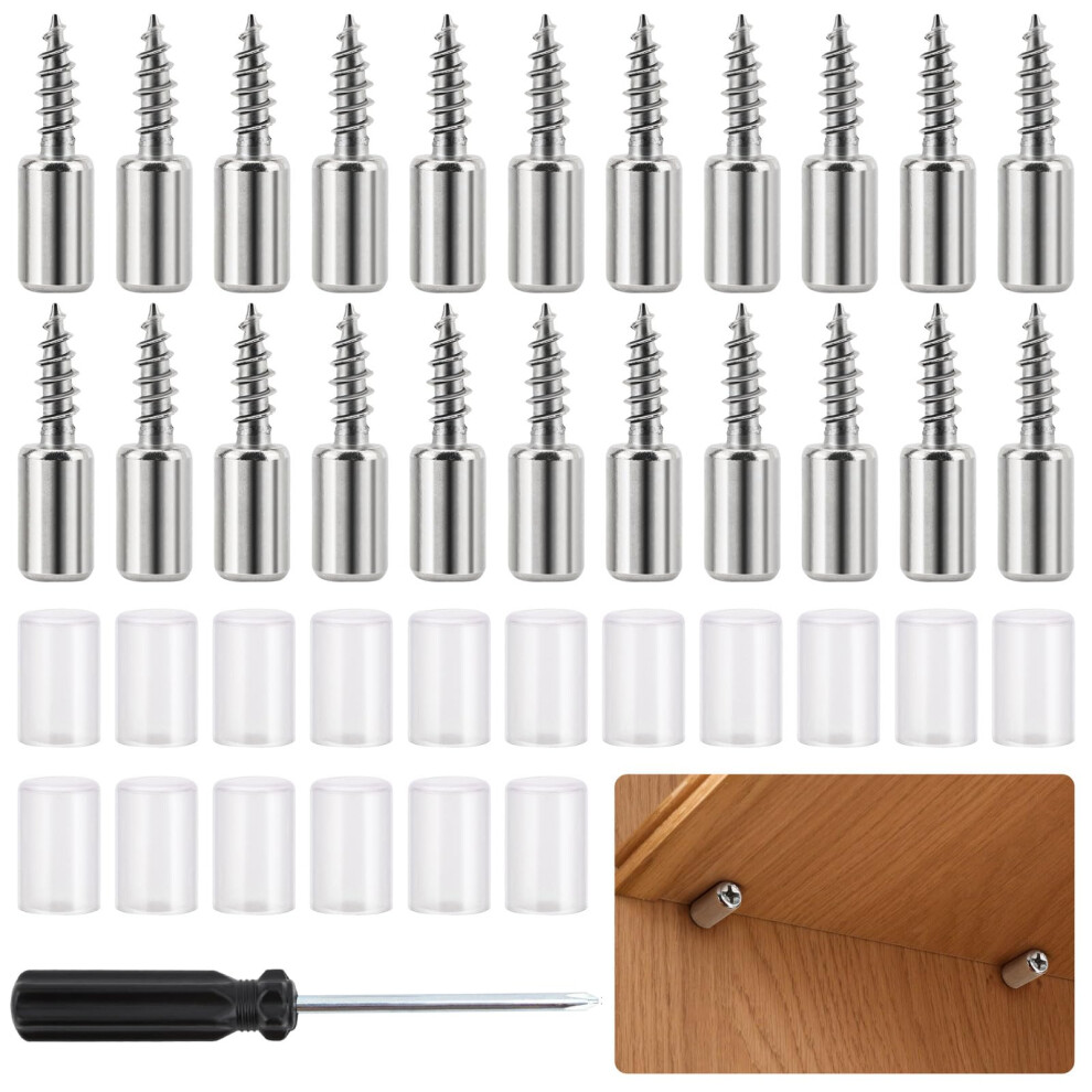 50 Pcs Shelf Support Pegs, Shelf Pins, Shelf Support Pins 7Mm Studs Self-Tapping Cupboard Shelf Pegs 5051226563454