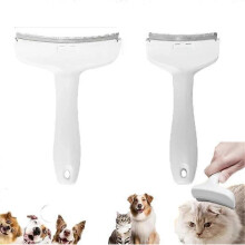 (1pc White S) V-Tooth Deshedding Comb,Pet Hair Removal Tool,V-Shaped Teeth Pet Comb