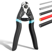 Shall 190mm Wire Rope Cable Cutter Heavy Duty for Cuttng Up to 5mm Max | Spring-Loaded Handle & Safety Lock | Ideal for Bike Cable Cutters & Steel Wi