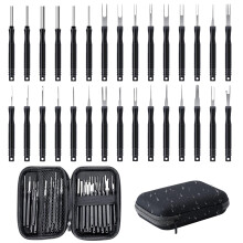 QINGHEC 30 Pcs Terminal Pin Removal Tool Kit, Pin Extractor Tool Set, Key Extractor Tool