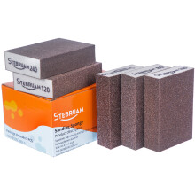 STEBRUAM 5 Pieces Sanding Sponges,Coarse and Fine Sanding Blocks -60/80/100/120/240 Grits 5 Different Specifications Sanding Pads,Washable and