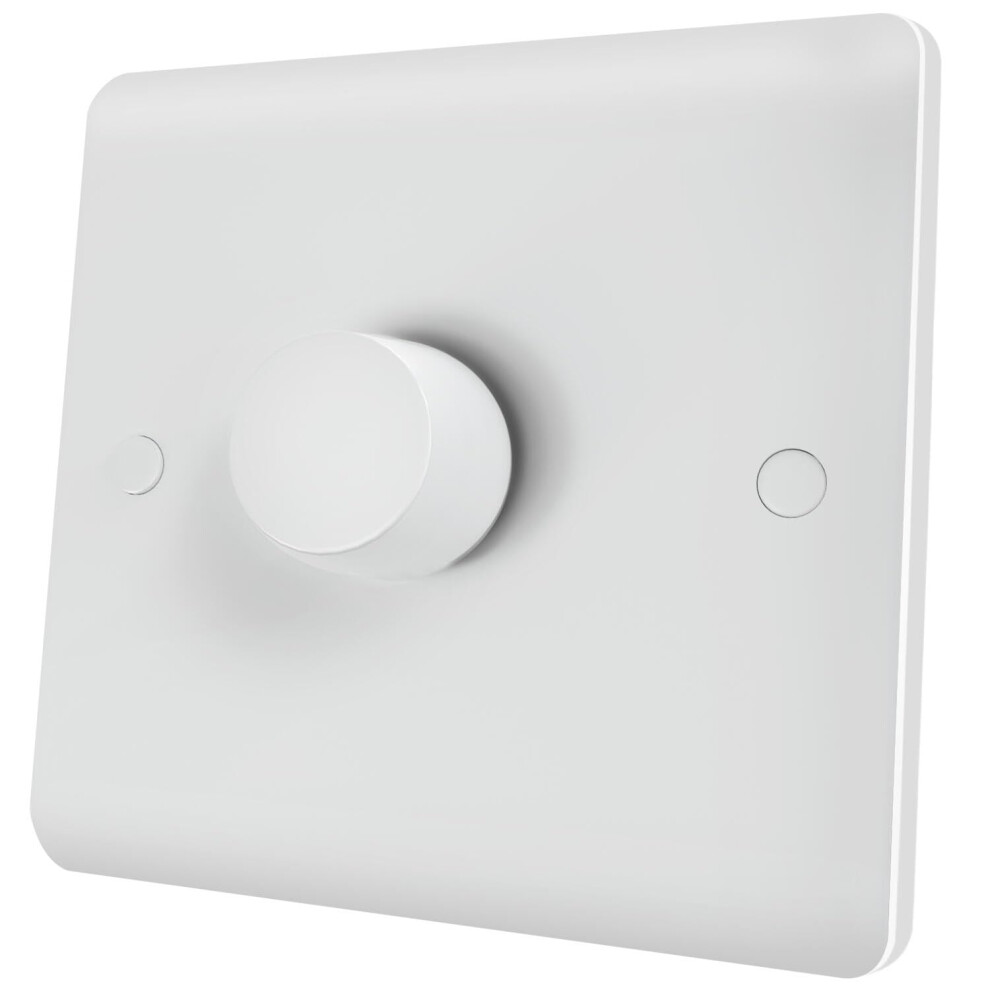 Iolloi Led Dimmer Switch For Dimmable Led Incandescent Halogen Bulbs, Push On/Off Rotary Universal Dimmer-Switch 5051226565281