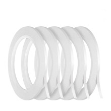 Kesote 5 Rolls 3mm Double-Sided Adhesive Tape (125m Total), Sticky Tape for Crafts, Card Making, Photo Wallpaper,Gift Wrapping, Decor