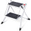 Kingrack Step Ladder Stool, Double Side Folding Step Stool, Portable 2 Step Ladder with handdle, Anti-Slip Large Platform 1