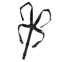 5 Point Child Safety Belt, Adjustable Rotating Hook Baby Safety Belt for Pushchair Highchair black