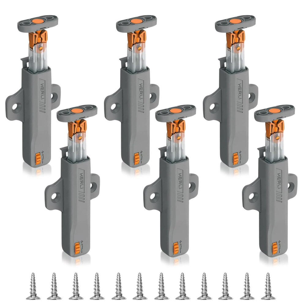 6 Pcs Push To Open Heavy Duty, Push To Open Door Catches, Spring Pushs Latch, Snap Roller Door Catch 5051226571961