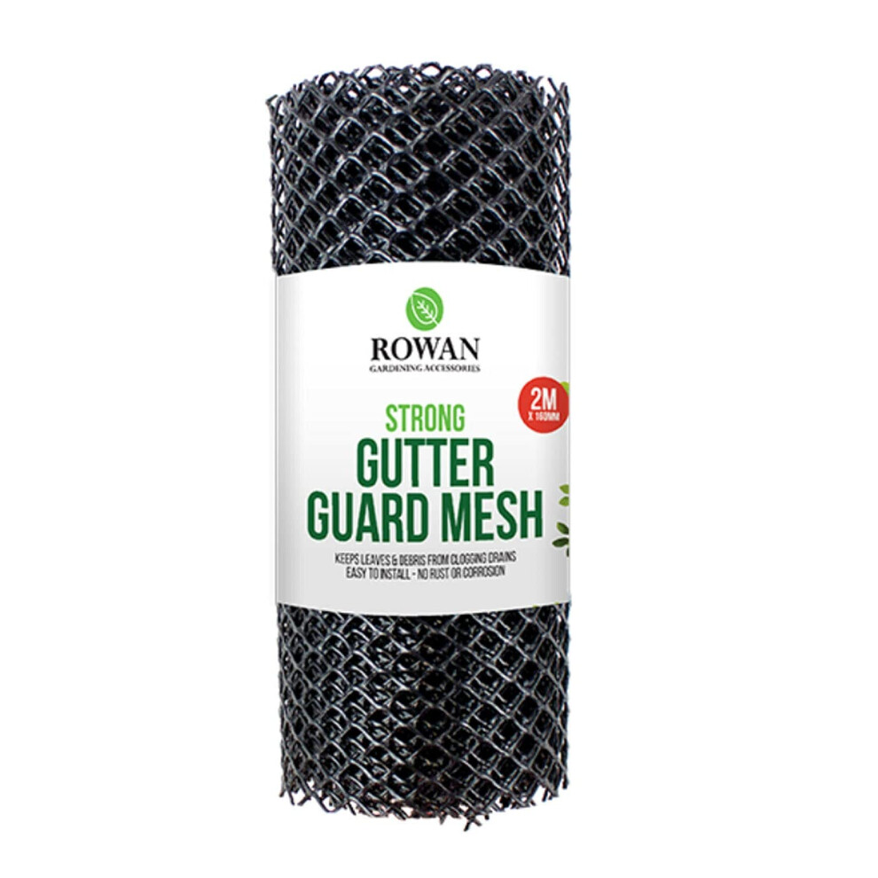 2M Gutter Guard Mesh | Protector Covers For Gutters Downpipe | Block Drain Clog Leaf Debris Drain Covers Outdoor 5051226628269