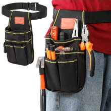 Vdones Tool Belt Bag - Adjustable Small Tool Bag Waist Pouch for Carpenters, Gardeners, Builders, and DIY Enthusiasts