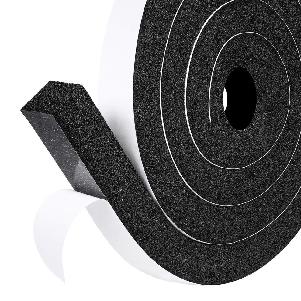 Fowong Foam Seal Tape, 25Mm(Width) X 25Mm(Thick), Open Cell And Low Density Door Insulation Strip High Resilience Air Conditioner Flame Resistance 5051226611629