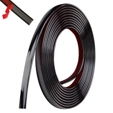 5m Wall Edging Strip 10mm Black Self Adhesive Peel and Stick Trim for Ceiling Walls Edges Mirror Furniture Borders Window Frames Backsplash Tiles