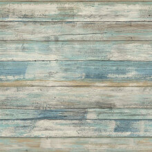 Hode Sticky Back Plastic Wood Effect Vinyl Self Adhesive Wallpaper Blue-Green Stick and Peel Roll for kitchen Furnitures Shelf Liner 30X300cm