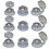 50, Corrugated Roofing Plastic Screw Cover Strap Caps - Clear 1