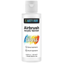 X ARTY HUB Acrylic Varnish Gloss 120 ml, Anti-Yellowing/Fading/Cracking Acrylic Paint Sealer, Waterproof, Stain & Moisture Resistant Coating