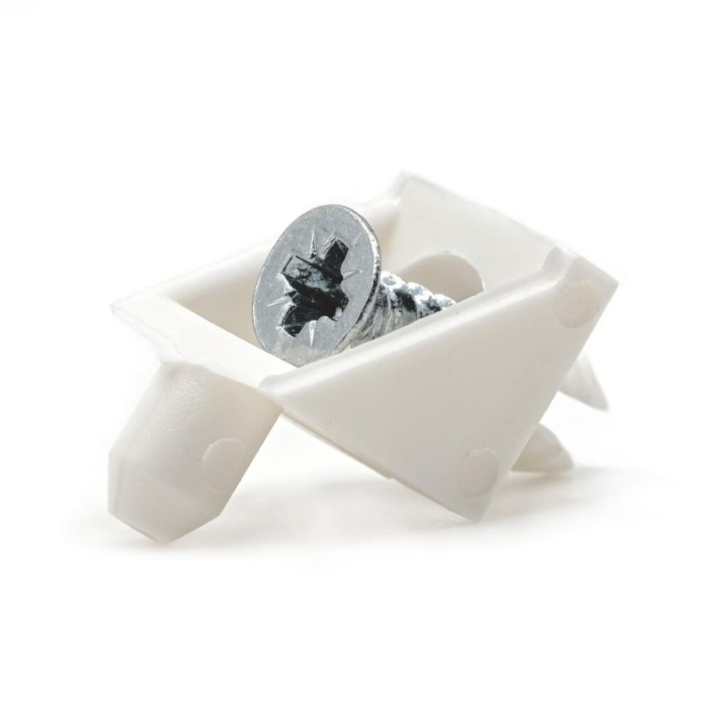 Replacementscrews White Shelf Support Pins Compatible With Ikea Part 101558 (Pax, Komplement) (Pack Of 8) 5009538960942