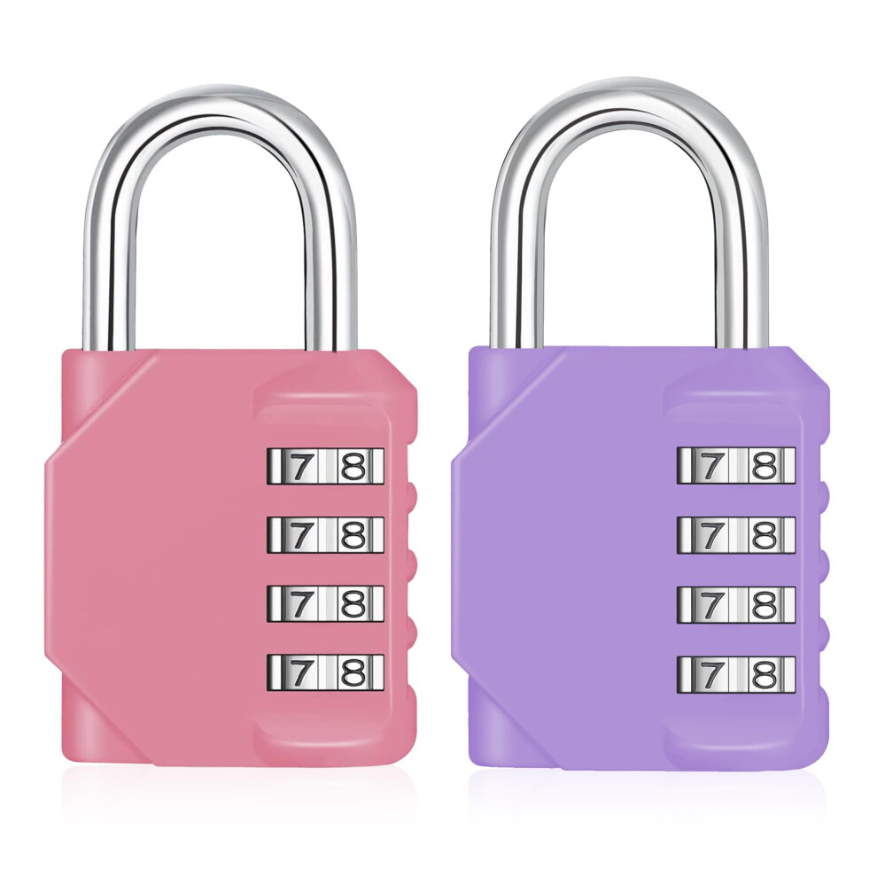 Zhege Combination Padlock, 4 Digit Padlock With Code, Resettable Locker Padlocks For School Locker, Toolbox 5051226565731
