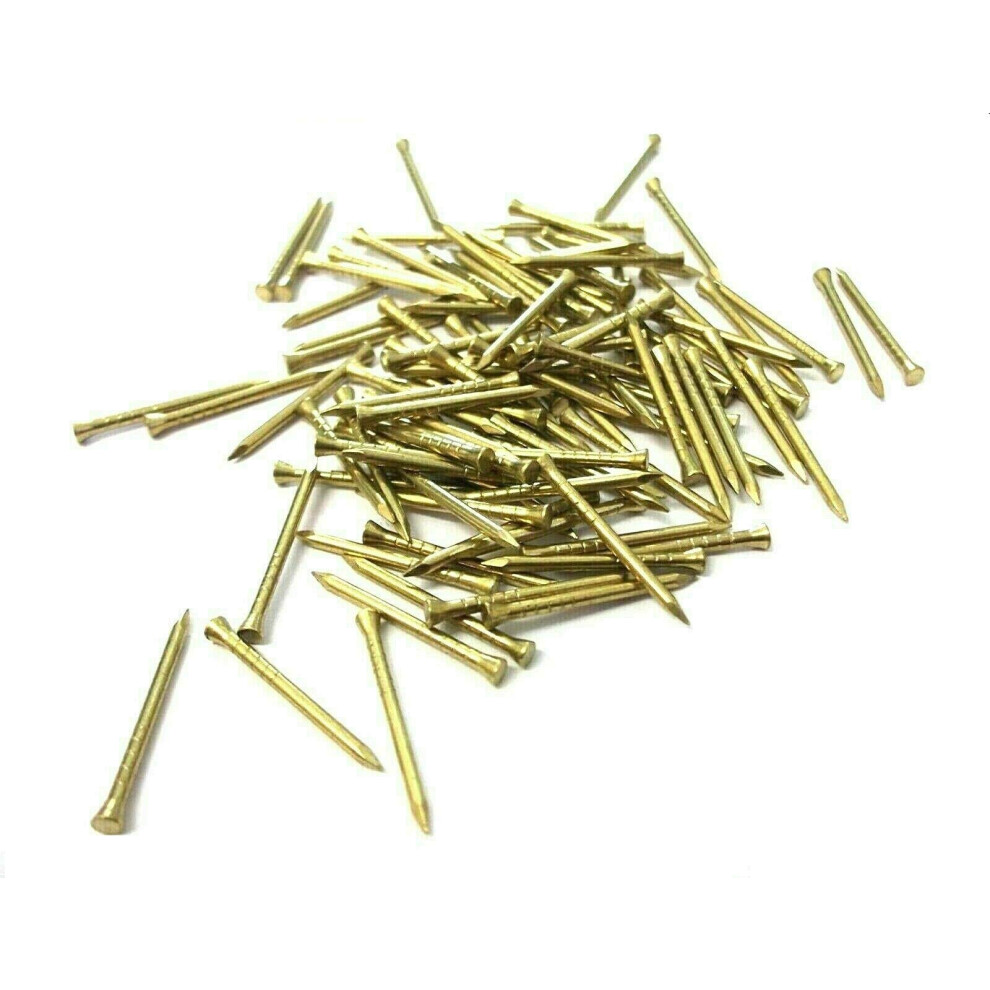 Sisi Uk Solid Brass Pins, Picture Tacks, Hardboard Nails 20Mm (50Pcs) 5051226612817