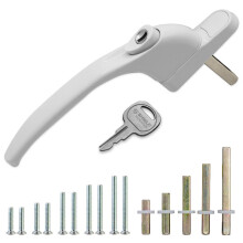 SHIELD HARDWARE Universal uPVC Window Handle Multi Spindle White