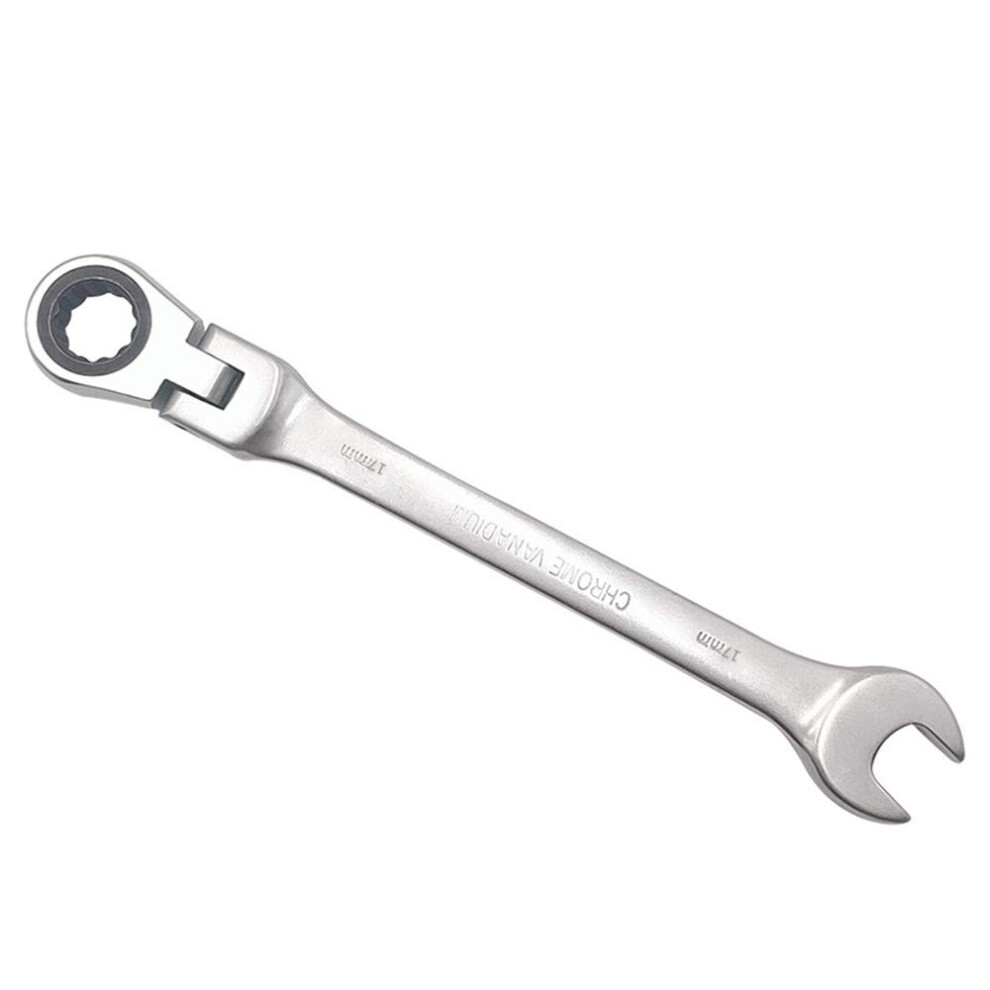 Zatyorg Ratchet Spanner,Steel Ratcheting Combination Wrench, Polished Chrome Finish Diy Hand Tools Ratchet Spanner Set (17Mm) 5051226584275