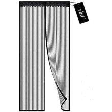 YRH Magnetic Fly Screen Door - Heavy Duty Self-Sealing Mesh,Powerful Magnets and Full Frame Magic Tape,No Drill Installation,Automatically Closes