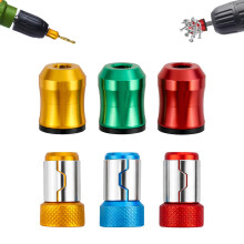6pcs Magnetic Screwdriver Head Hoops, 3 Strong Magnetic and 3 Knurled Screw Hoops Durable Screwdriver Parts Power Mag Bit Ring Drill Holder for
